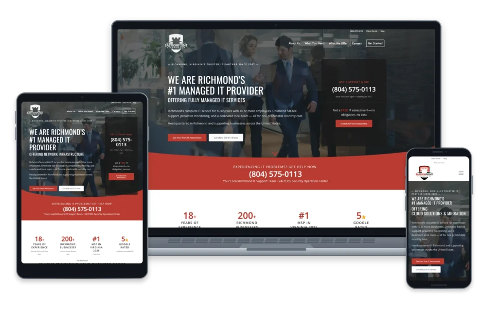 Bastionpoint Technology website device overview