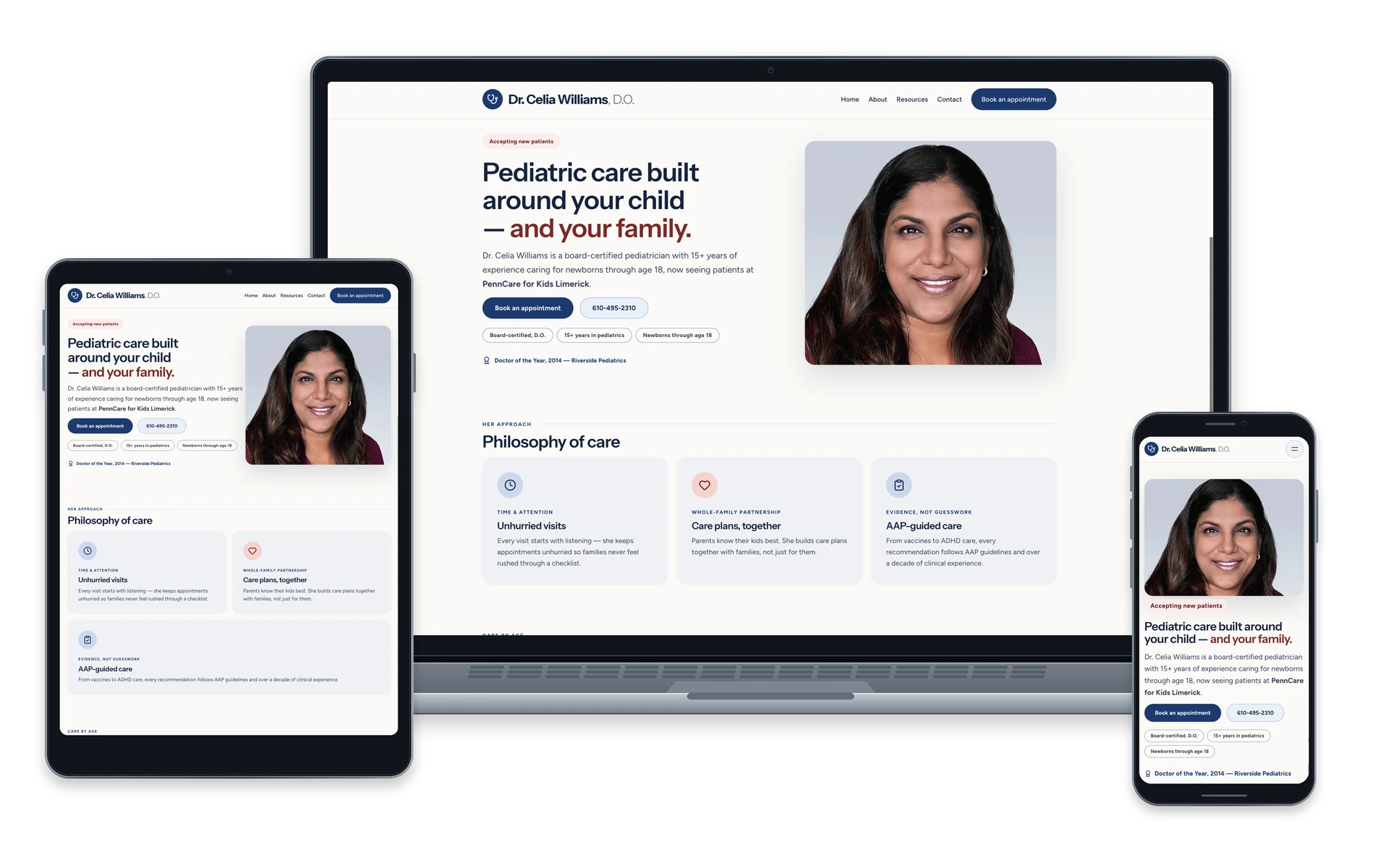 Dr. Celia Williams website — device overview